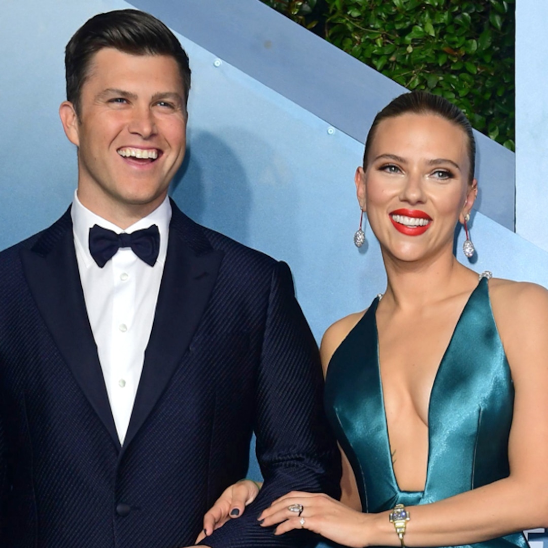 Colin Jost Debuts Wedding Ring After Marrying Scarlett Johansson - E